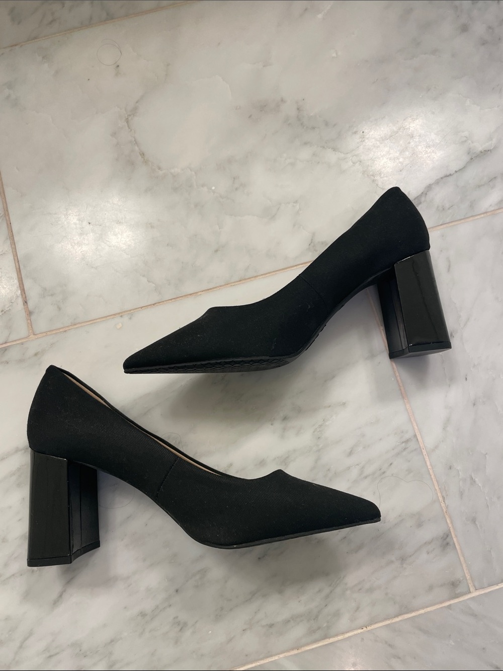 Women's Black Pointed Toe Heels